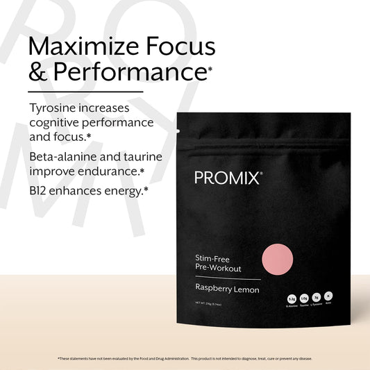 Promix Nutrition Stim-Free scoop ready to mix for quick, focused training