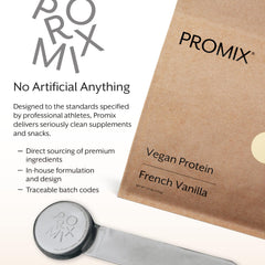 Promix Nutrition vegan protein powder vanilla 5lb recipe bowl ready for breakfast blends