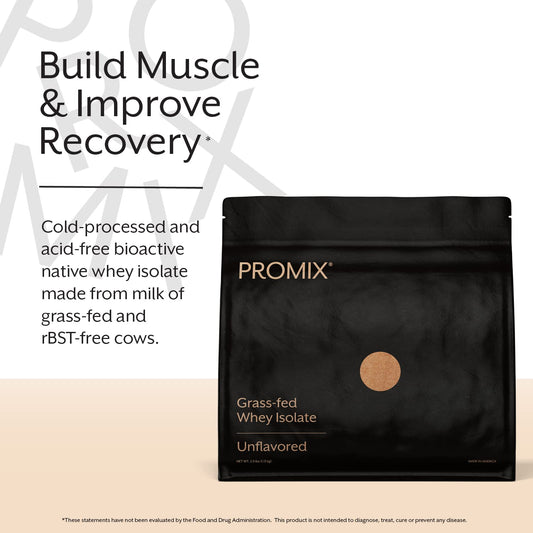 ProMix Nutrition Whey Isolate powder pour showing easy mixing and neutral flavor