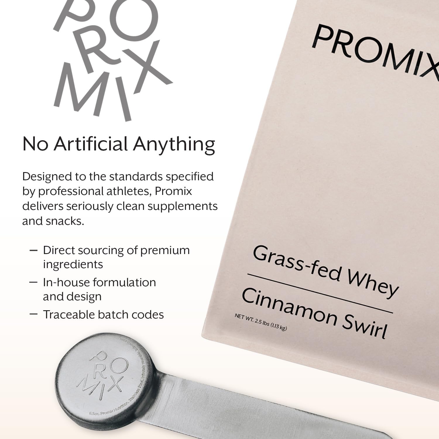 Promix Nutrition cinnamon swirl powder texture for creamy shakes.