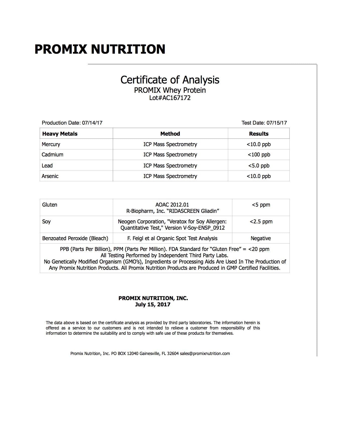 ProMix Nutrition two-pack 5 lb whey protein for bulk cooking