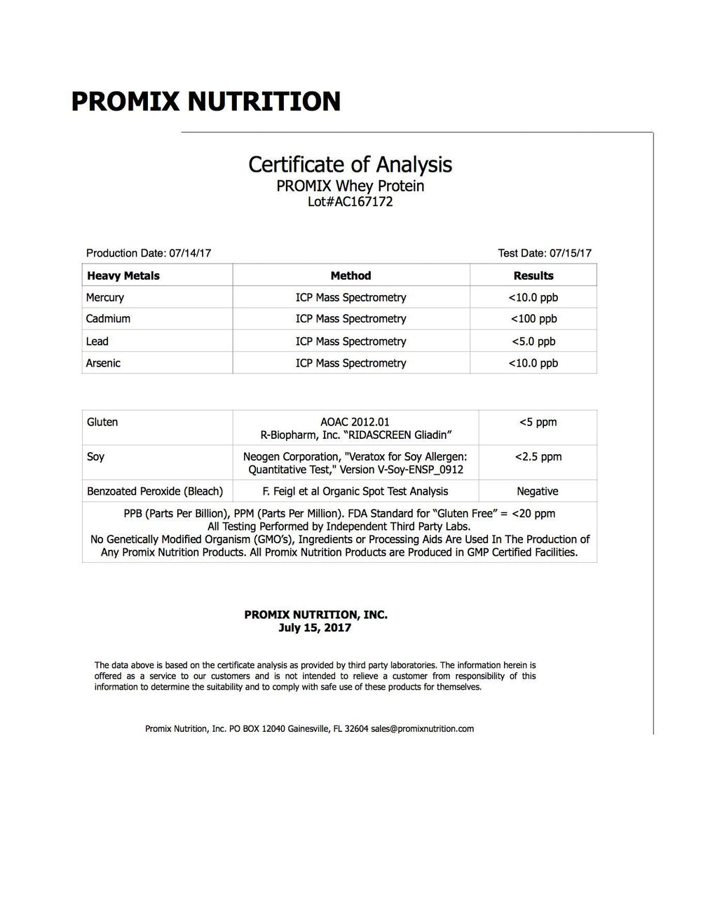 ProMix Nutrition two-pack 5 lb whey protein for bulk cooking