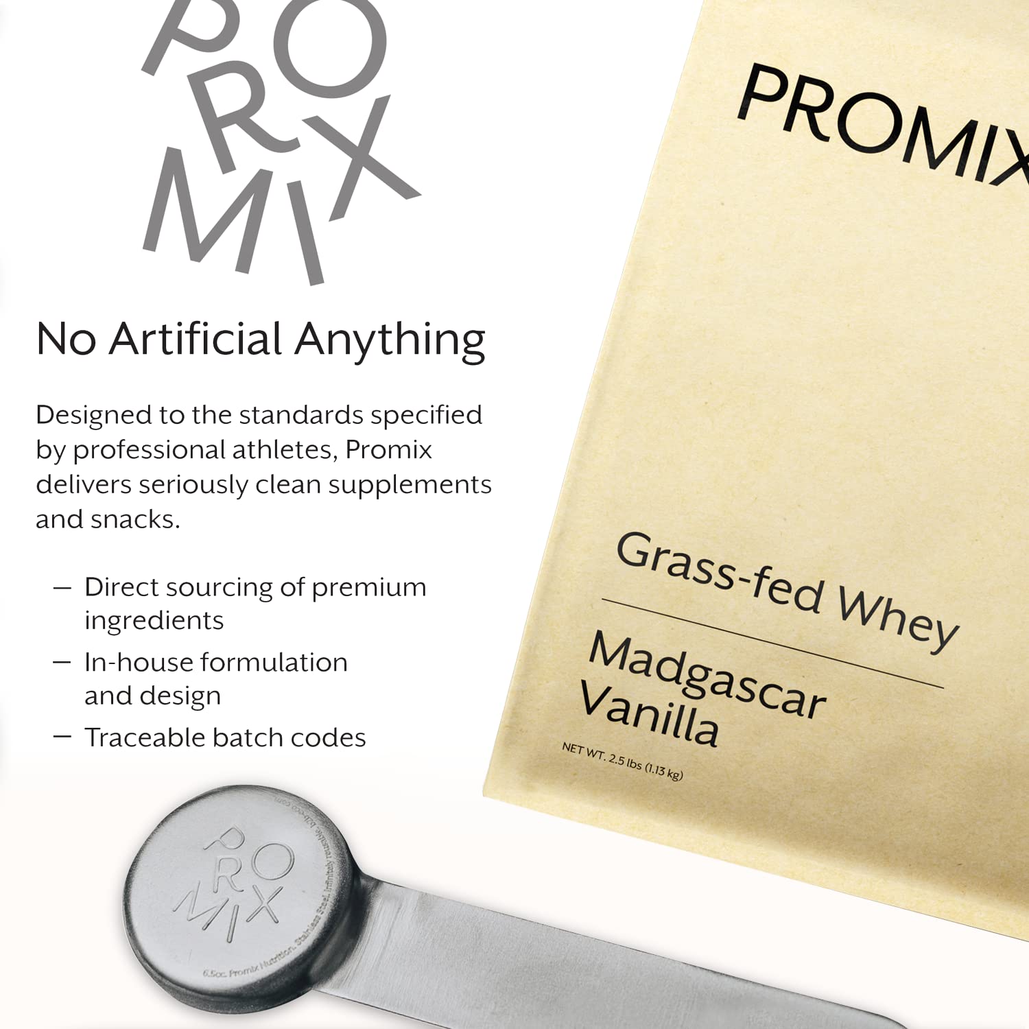 Vanilla Promix shake ready for breakfast or post-workout snack.