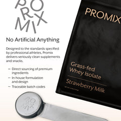 Promix Whey Isolate after-workout shake in Strawberry Milk flavor