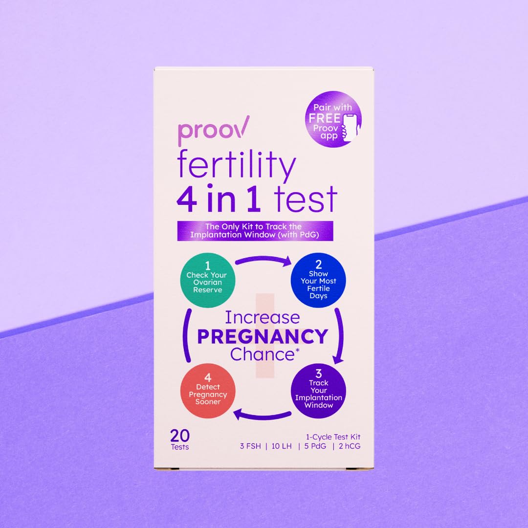 Proov fertility-tracking visuals help plan next steps.