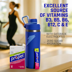 Propel Energy Boost powder dissolving in water delivering a caffeine lift