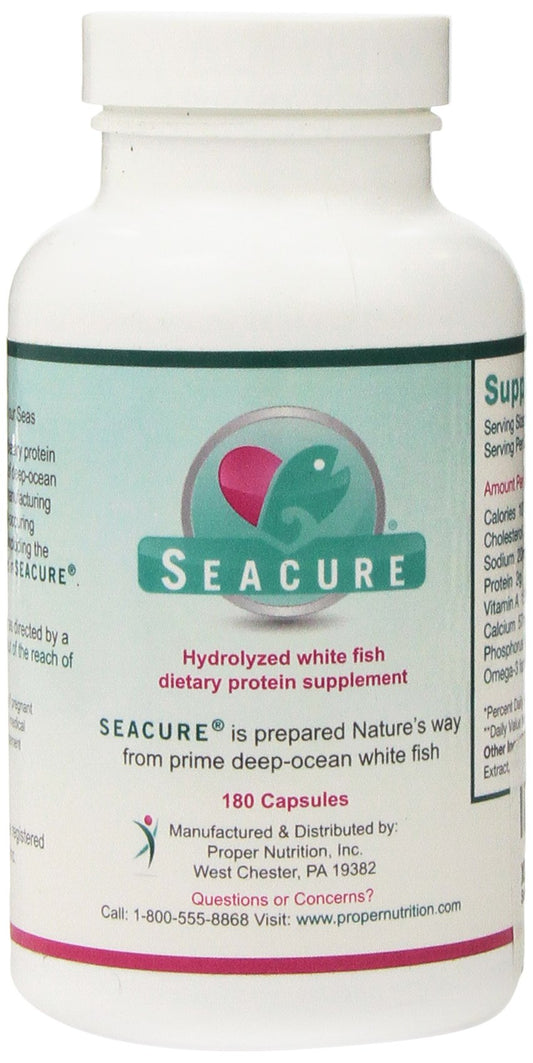 Proper Nutrition Seacure bottle front view showing capsules for easy daily intake