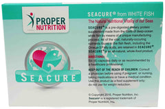 Proper Nutrition Seacure blister close-up, two-capsule serving for daily use.