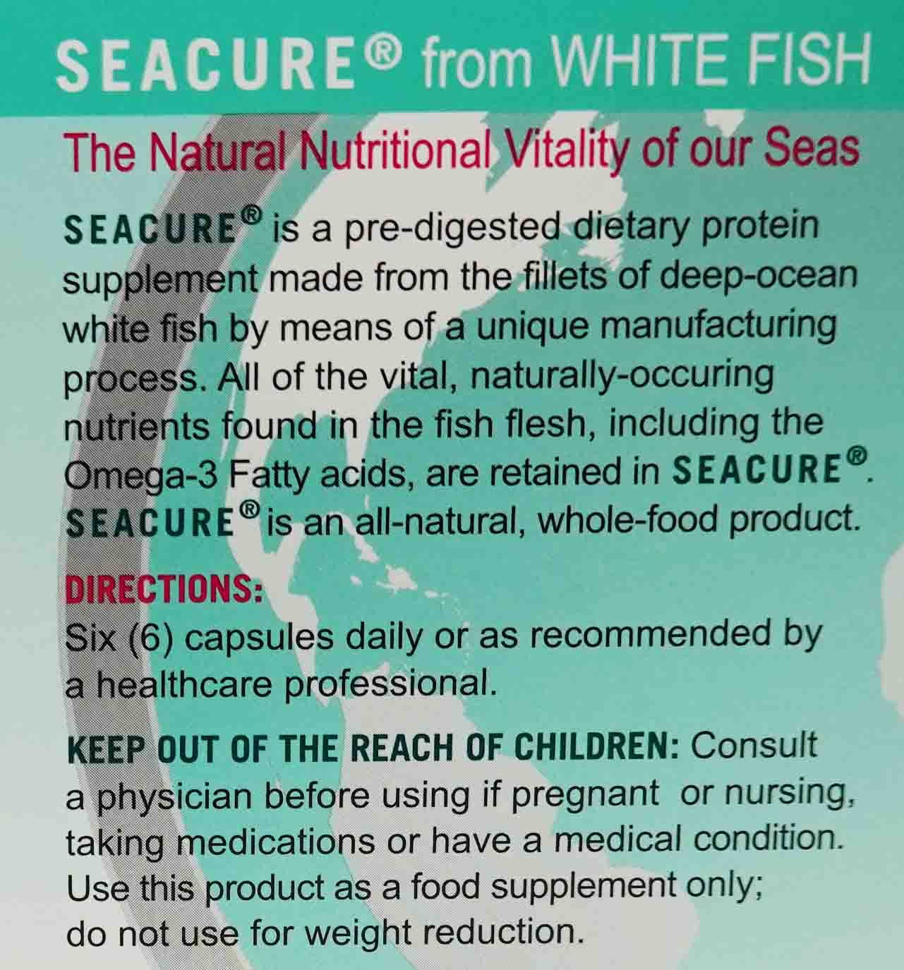 Proper Nutrition Seacure manufacturing date label highlighting freshness and traceability.