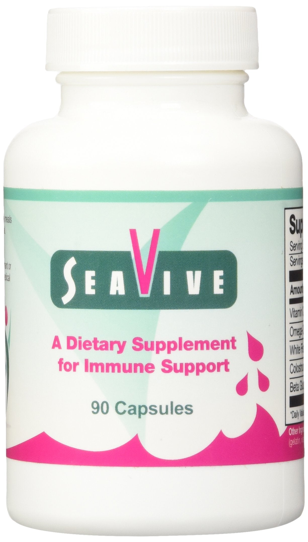 Proper Nutrition SeaVive bottle showcasing the label for daily immune support.