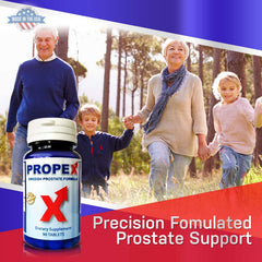 PROPEX packaging display emphasizing US manufacturing standards.