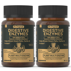 Proriginal Digestive Enzymes bottle front showing product name and branding for daily gut support