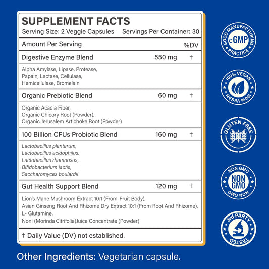 Closeup of Proriginal capsules highlighting small, easy‑to‑swallow vegan form