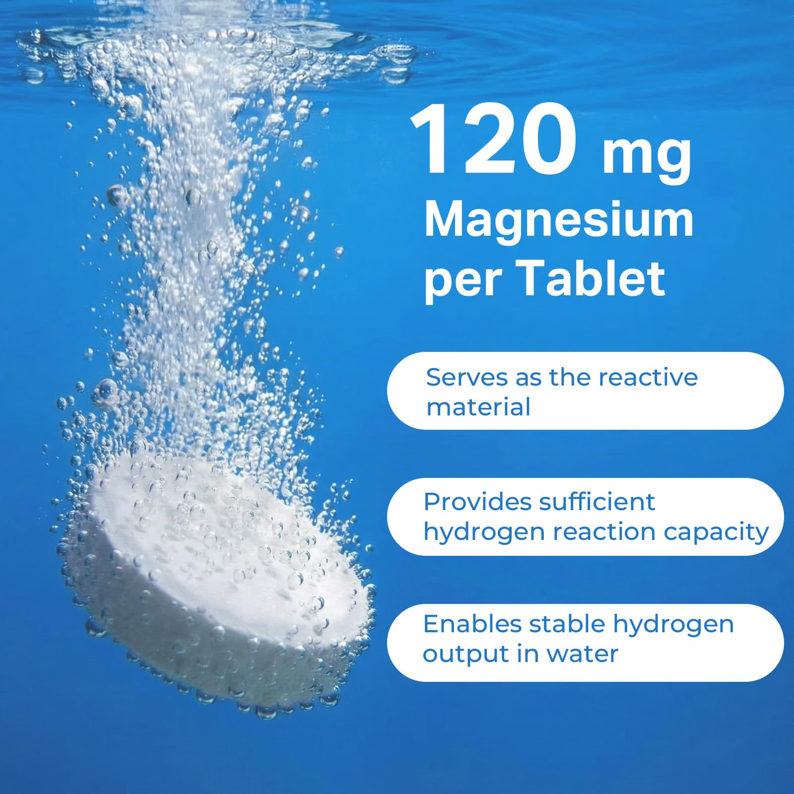 Proriginal tablets in a glass water bottle preparing a healthy beverage