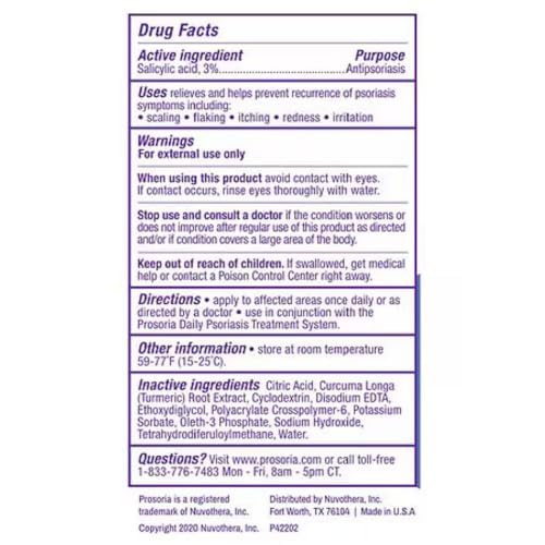 Prosoria psoriasis treatment gel dispense demonstrates easy one-dispense application