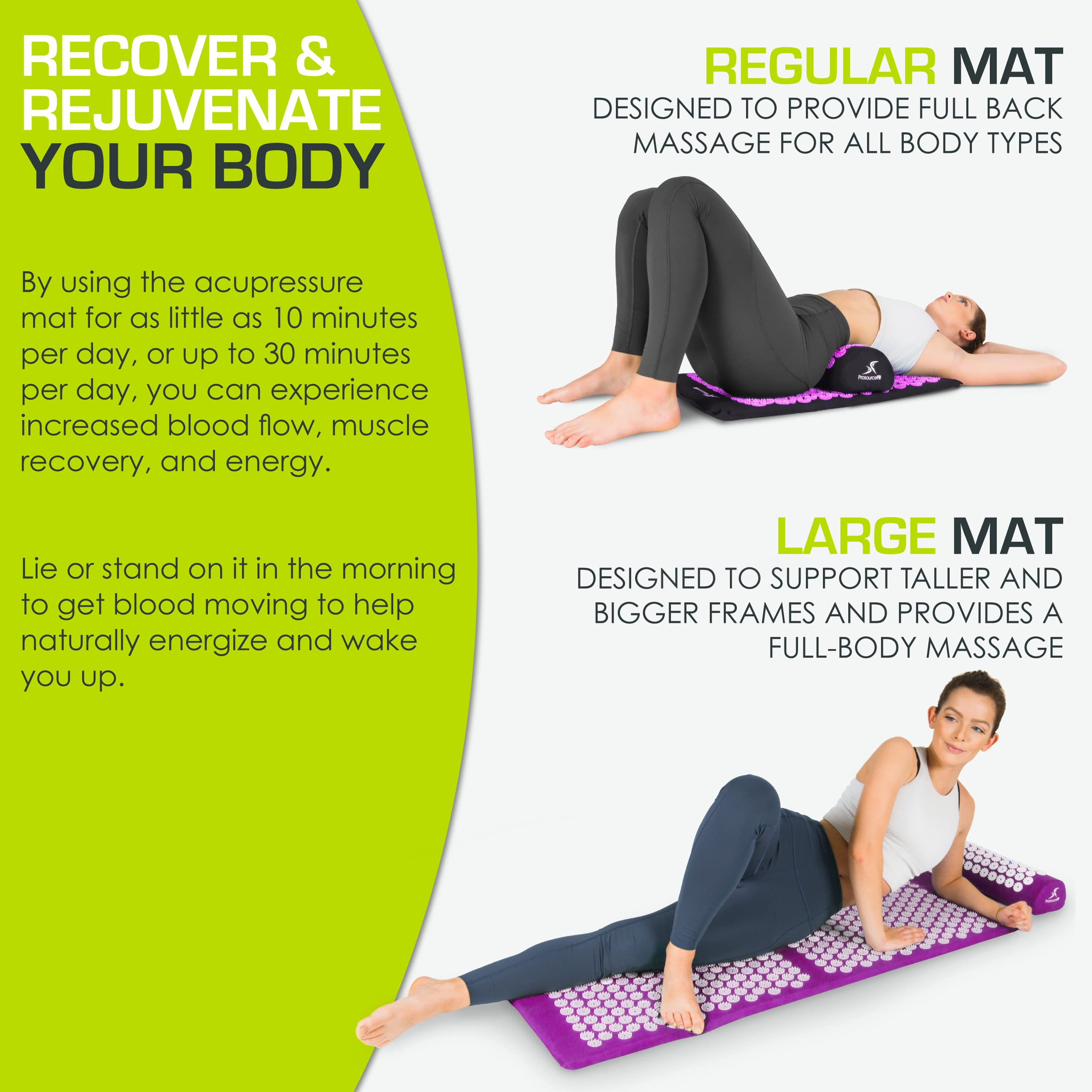 Cotton cover and eco foam core of ProsourceFit mat for comfort and care.