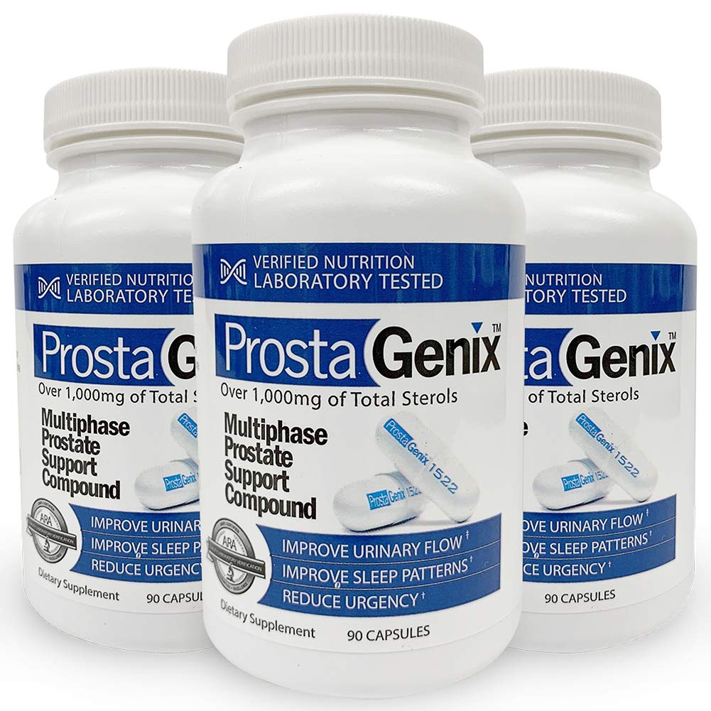 ProstaGenix bottle-front showing label and seal for quality and trust.