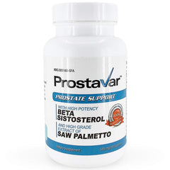 Prostavar Prostate Support bottle back, clear dosage details for safe everyday use