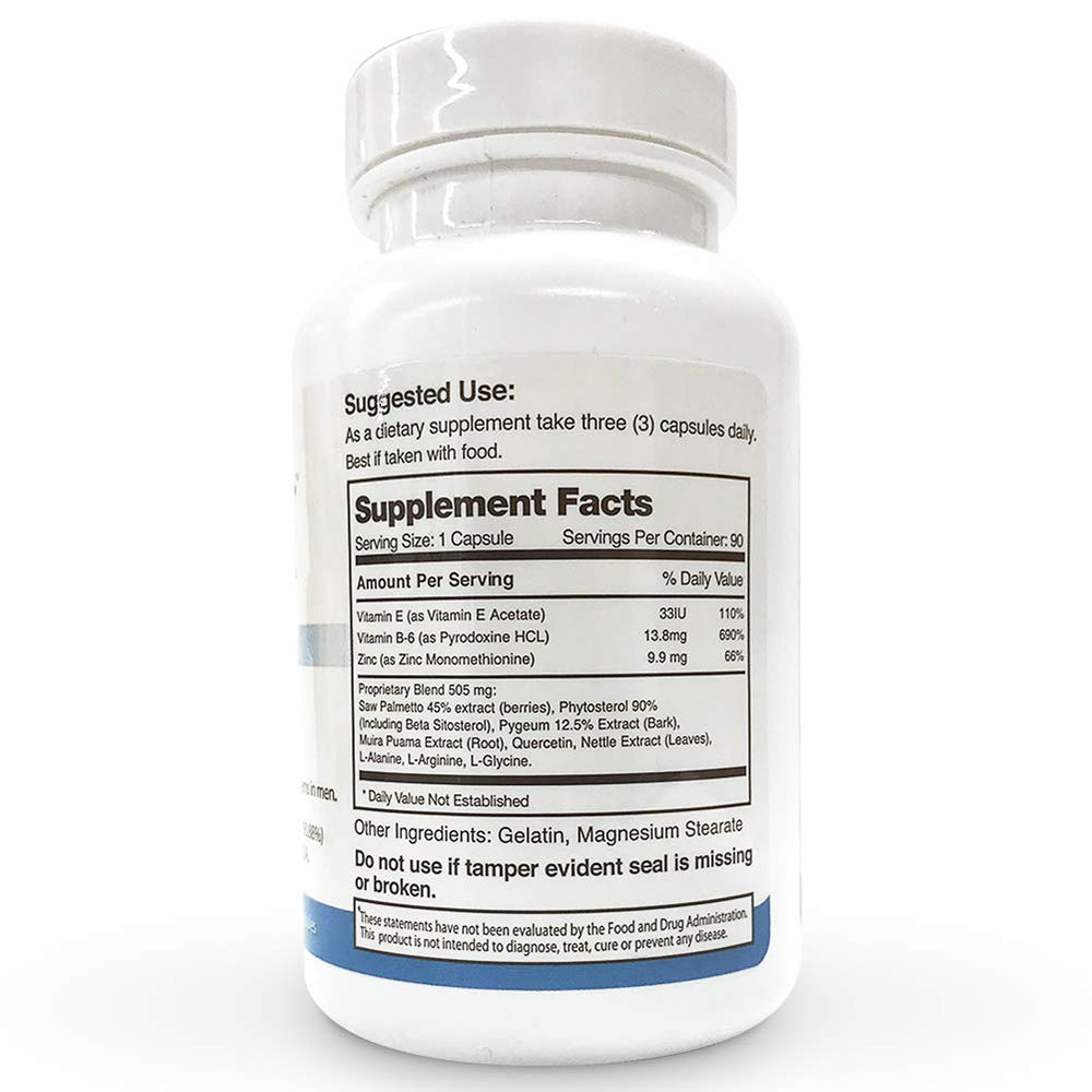 Prostavar Rx Proactive capsules close-up displays smooth texture for convenient daily intake.