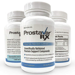 Prostavar Rx Proactive label view reveals dosage and key benefits.