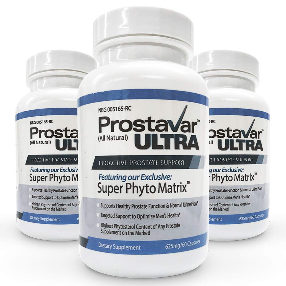 Prostavar Ultra three-bottle set for proactive prostate support