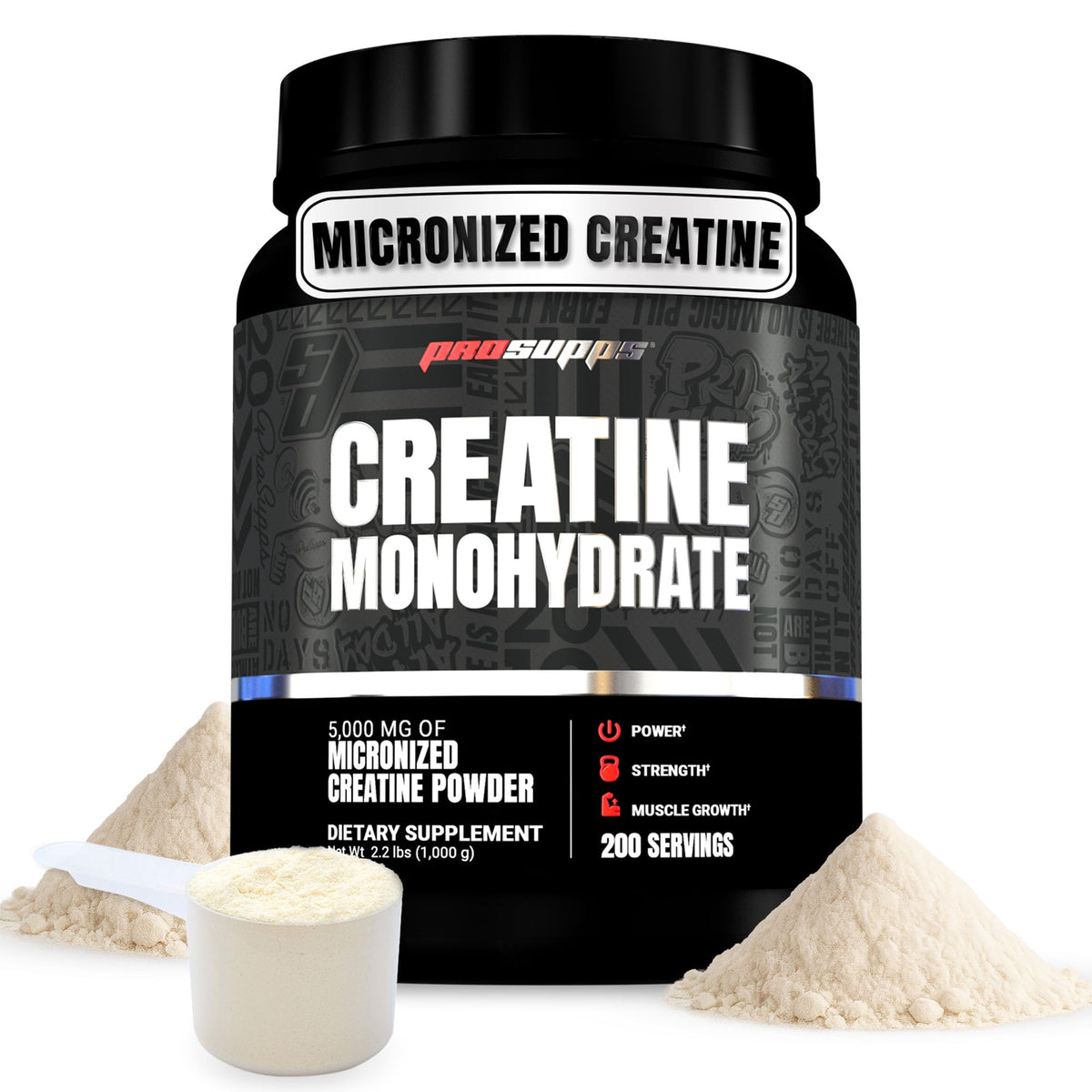 ProSupps Creatine Monohydrate powder scoop pouring into water for a quick workout boost