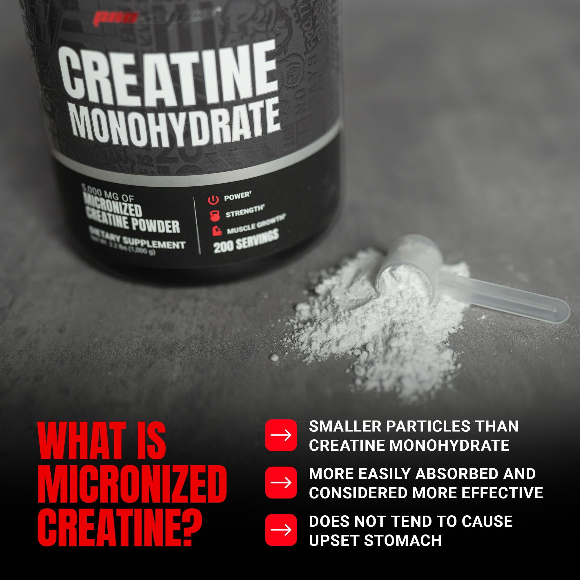 ProSupps Creatine Monohydrate being stirred in a shaker for pre-workout mix