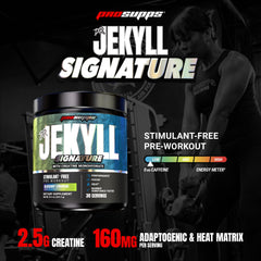 Scoop of Dr. Jekyll Signature V2 mixed in water for quick pre-workout support