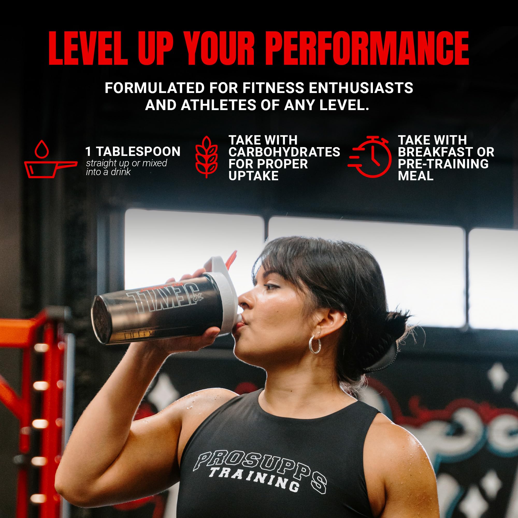 ProSupps L-Carnitine 3000 bottle stored in the fridge after opening