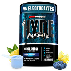 PROSUPPS Mr Hyde Nightmare bottle on display for pre-workout energy