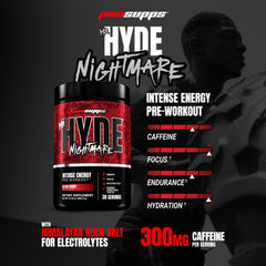 Mr. Hyde Nightmare powder scoop showing texture for focus during workouts