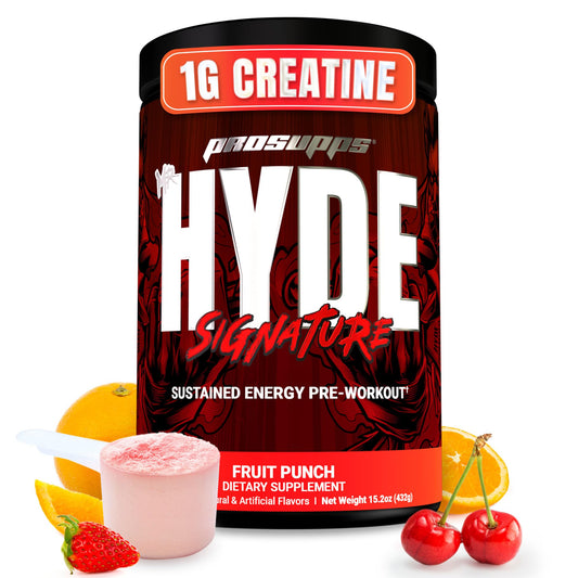 PROSUPPS Mr Hyde Signature pre-workout tub front boosts workout energy