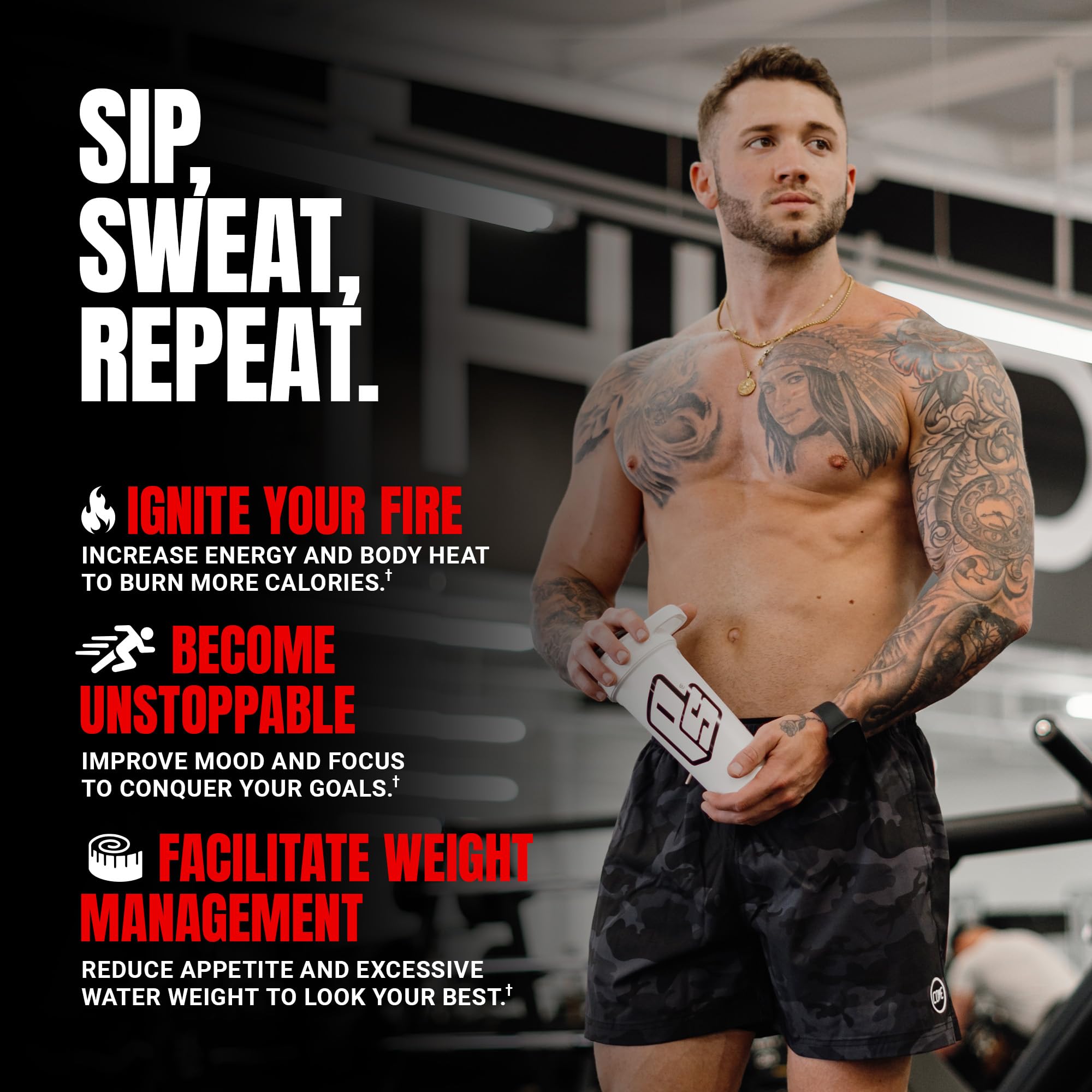 PROSUPPS Thermogenic Spicy Rita scoop highlights portion control for targeted cardio sessions.