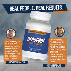 Prosvent ingredient blend featuring saw palmetto and pygeum aids urinary wellness.