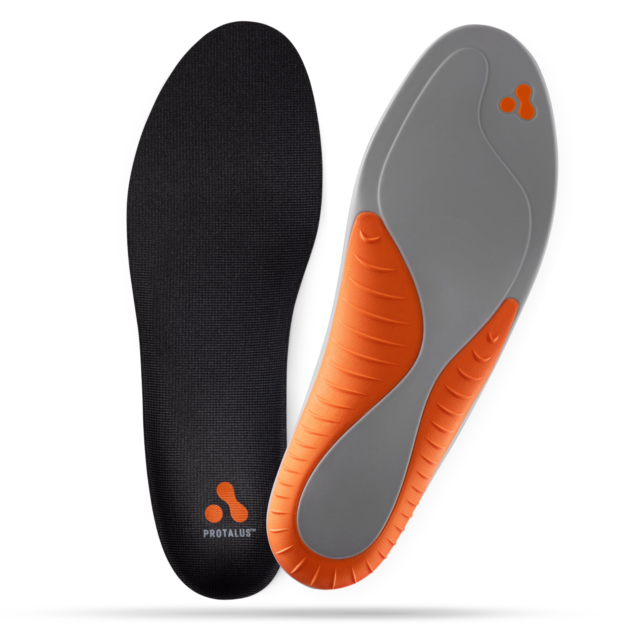 Protalus M-100 Elite heel cup design stabilizes the heel for better alignment.