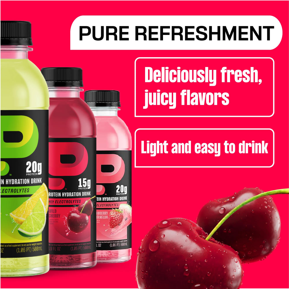 Protein2o hydration athlete action featuring active individuals drinking