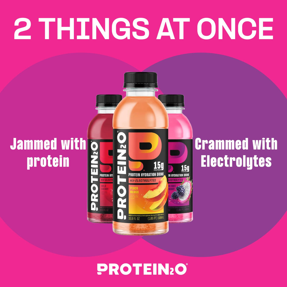 Protein2o bottle delivers vitamin B5 and B6 for everyday energy and wellness.