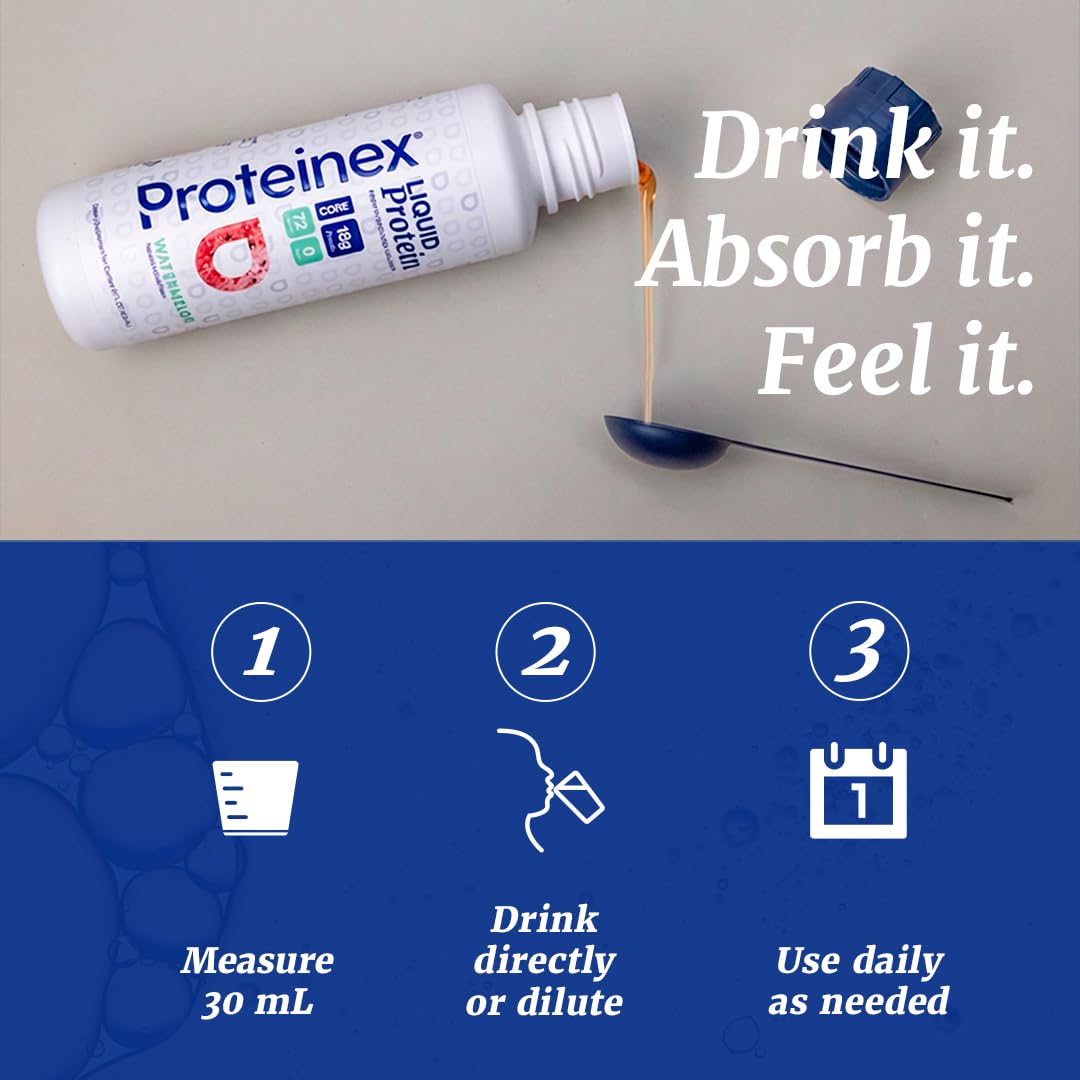 Proteinex ingredients panel emphasizing zero carbs, fats, sugars.
