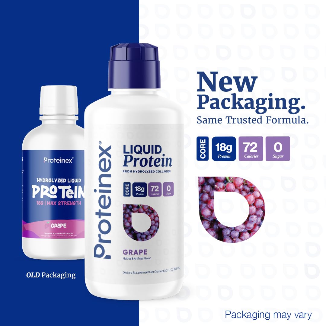 Proteinex bottle with healthy glow suggesting skin and nails support.