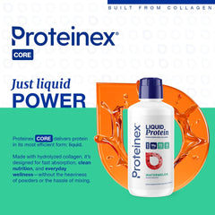 Proteinex watermelon collagen pour showing convenient serving.