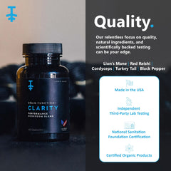 PROTEKT packaging close-up signaling premium mushroom blends.