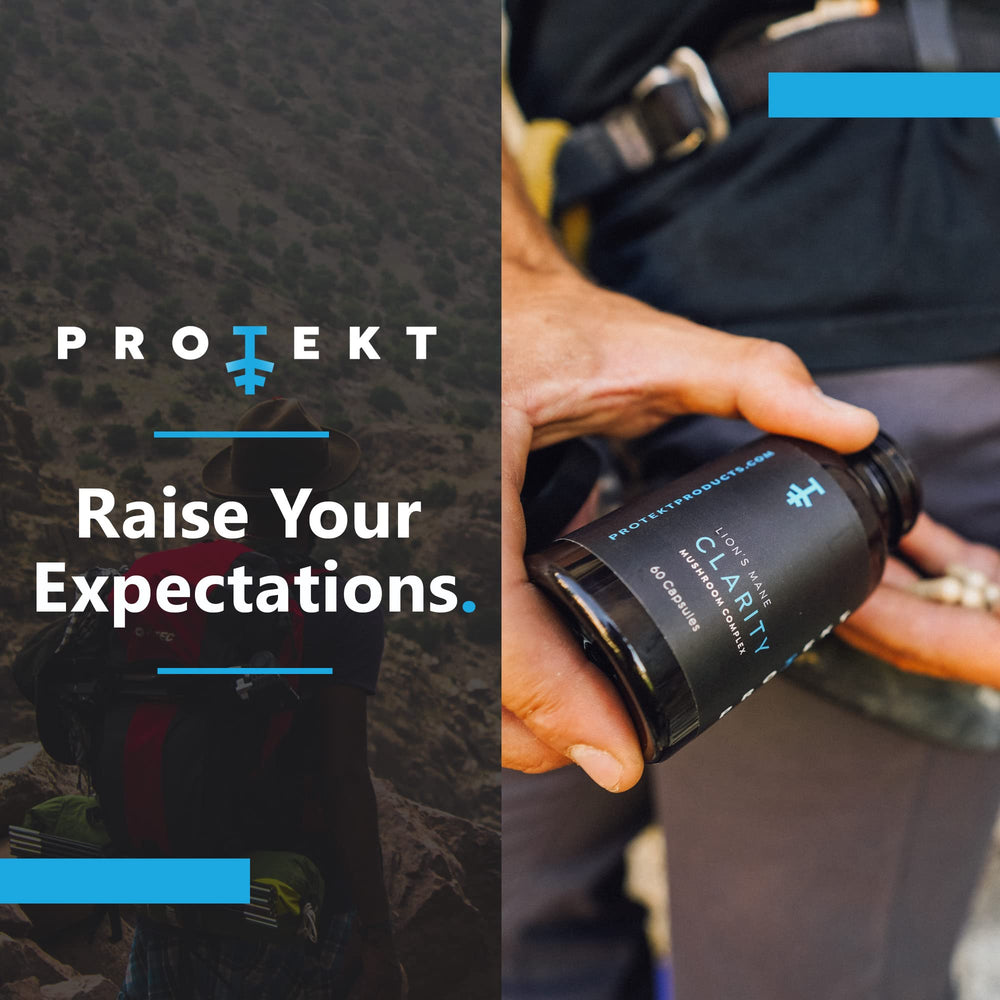 PROTEKT capsules with visible black pepper for enhanced absorption.