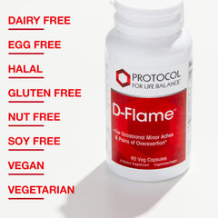 PROTOCOL FOR LIFE BALANCE D-Flame ginger boswellia capsules for mobility support.