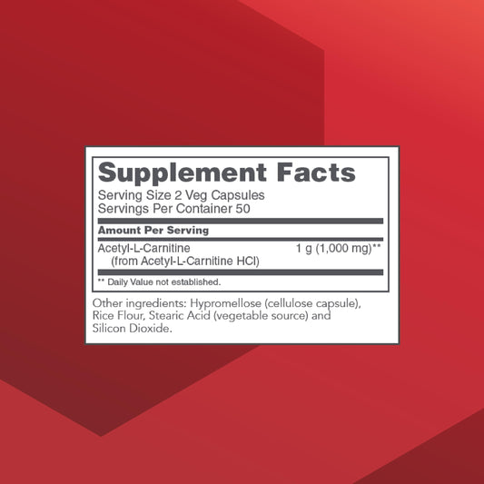 Protocol For Life Balance Acetyl-L-Carnitine capsules close-up showing easy-to-swallow form