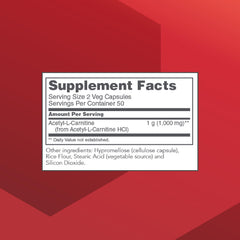 Protocol For Life Balance Acetyl-L-Carnitine capsules close-up showing easy-to-swallow form