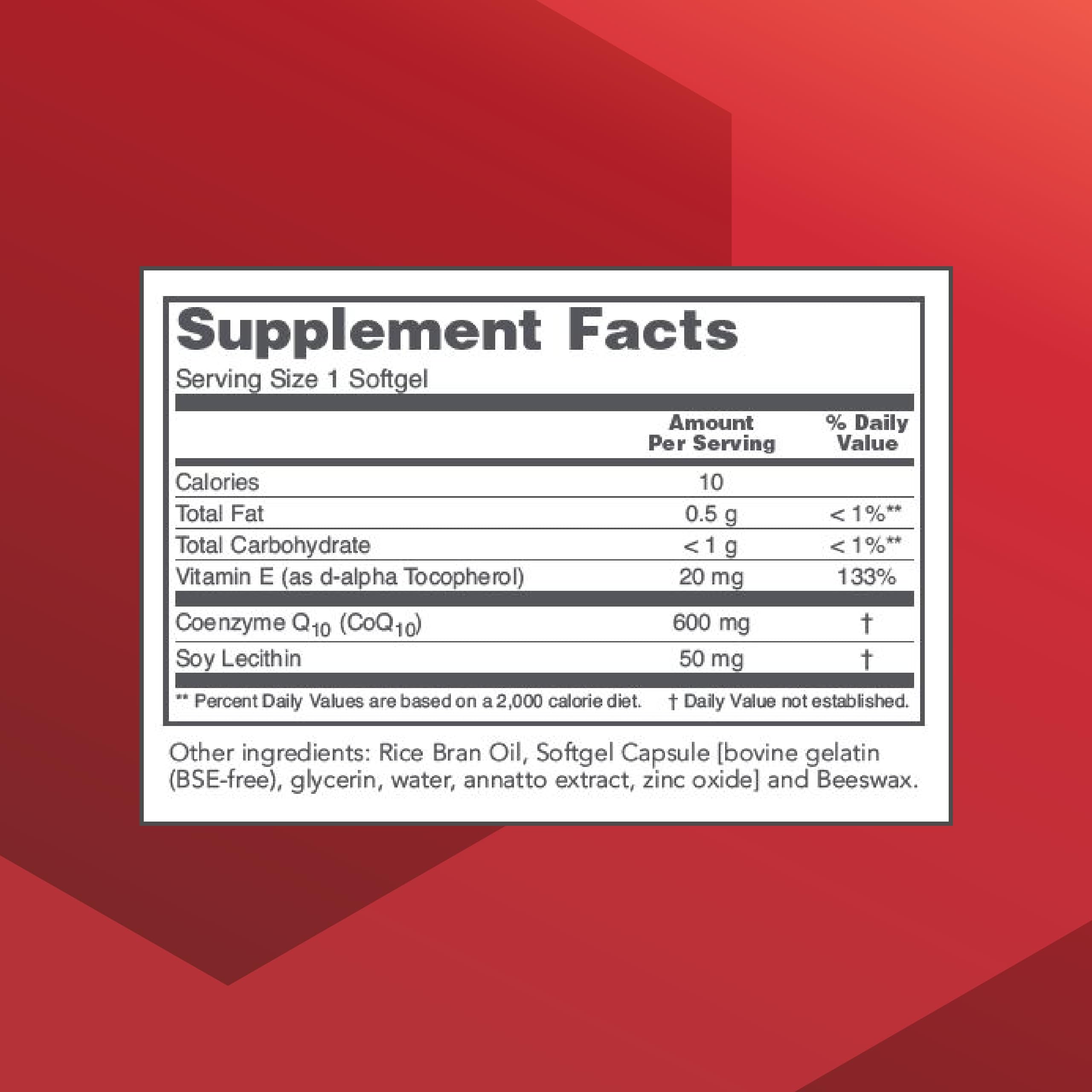 CoQ10 softgels closeup by PROTOCOL FOR LIFE BALANCE for easy ingestion