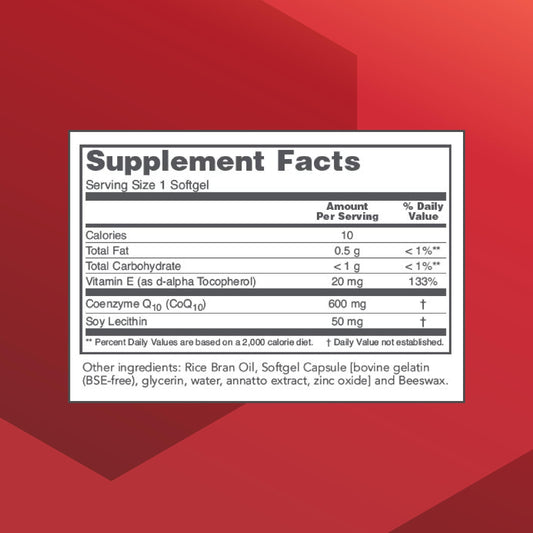 CoQ10 softgels closeup by PROTOCOL FOR LIFE BALANCE for easy ingestion