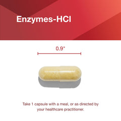 Protocol for Life Balance Enzymes-HCl ingredient panel featuring betaine HCl.