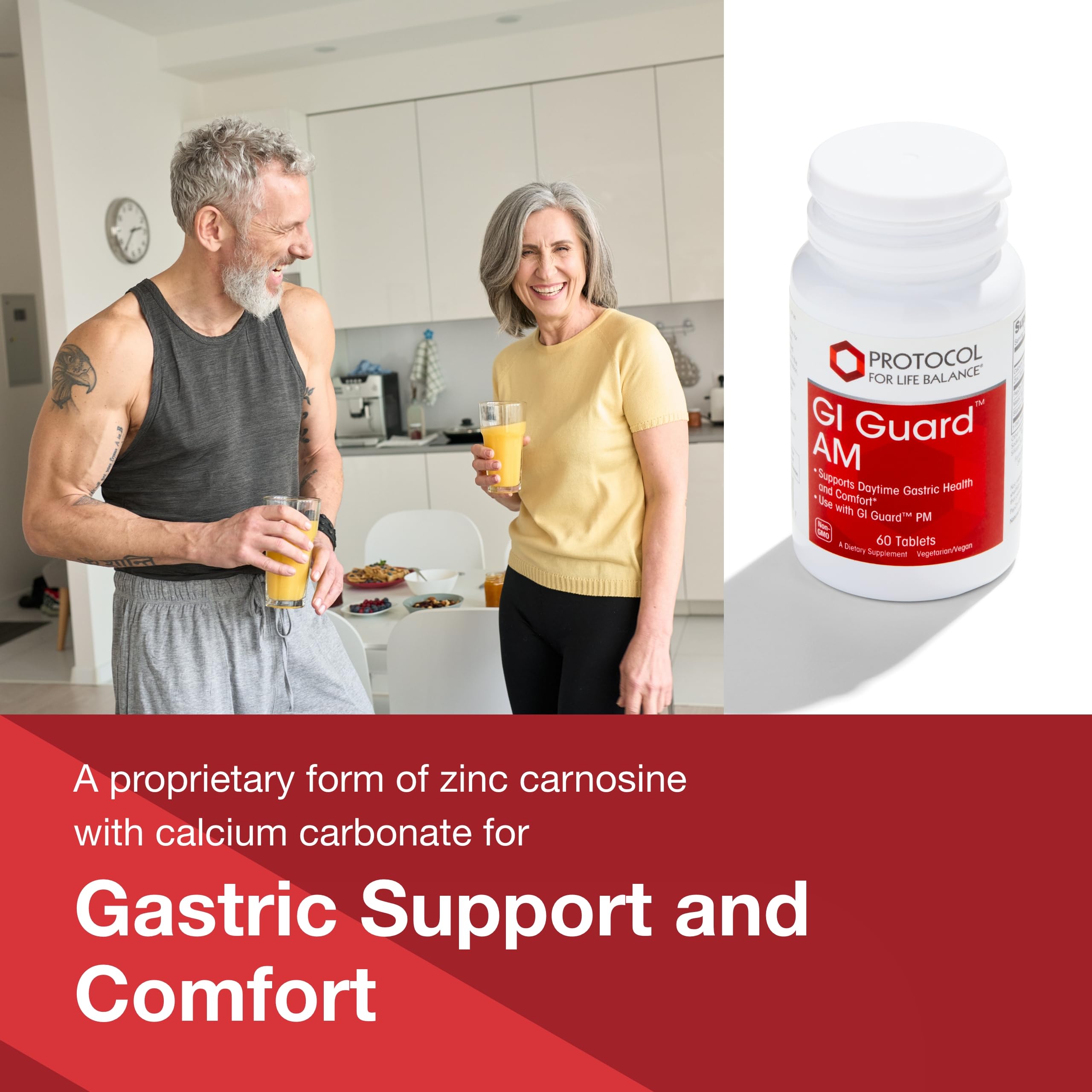 PROTOCOL FOR LIFE BALANCE GI Guard label highlights PepZin GI blend.