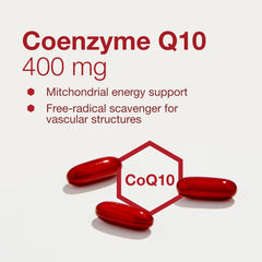 Halal and egg-free PROTOCOL FOR LIFE BALANCE CoQ10 packaging.